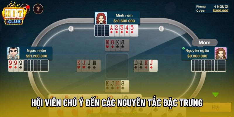 Hội viên chú ý đến các nguyên tắc đặc trưng